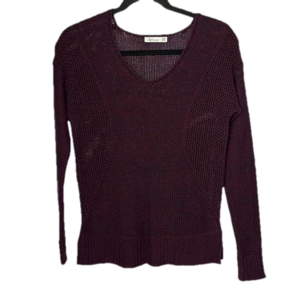 Reitmans Burgundy Sweater Petite